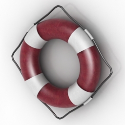 ring-buoy decor 3D Model Preview #262bd2b6