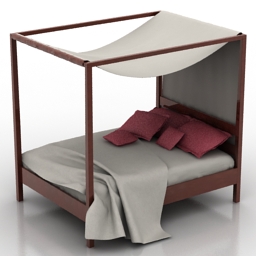 bed ceylon bolzan canope 3D Model Preview #8de89c9d