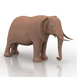 figurine elephant 3D Model Preview #af4eb865