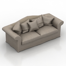sofa flamant home interiors malone 3D Model Preview #64a2e895