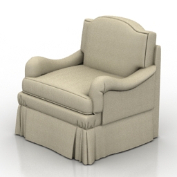 3D Armchair preview