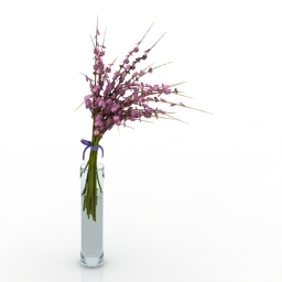 vase flowers 3D Model Preview #79aba696