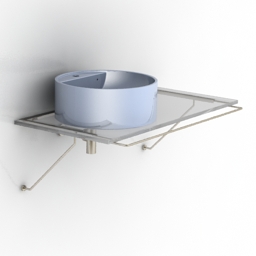 sink flaminia glass 3D Model Preview #64ec4905