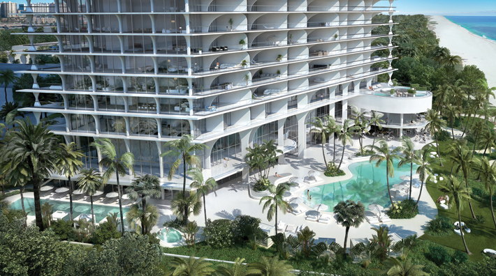 57-story Jade Signature tower, Miami, USA