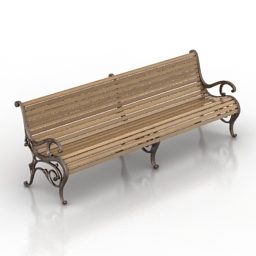 bench 3D Model Preview #acdd7360