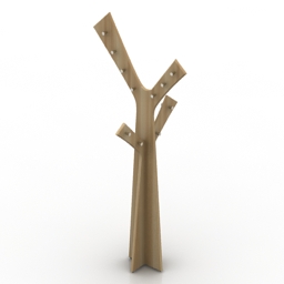 3D Hall tree preview