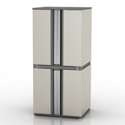 refrigerator side-by-side sharp sj-f78pebe 3D Model Preview #bddf230a