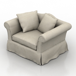 3D Armchair preview