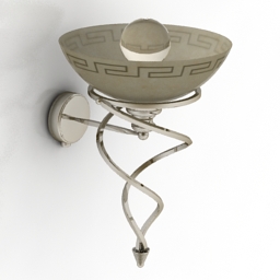sconce globo rustica 6886 3D Model Preview #a977f8f4