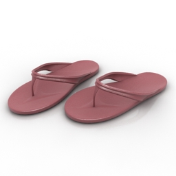 shoes slippers 3D Model Preview #450121bc