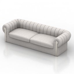 sofa fendi 3D Model Preview #0086d41b