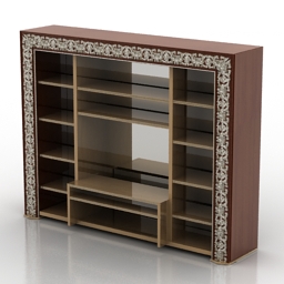 rack jumbo tv stand classic 3D Model Preview #42d04405