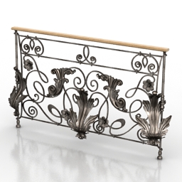 3D Handrail preview