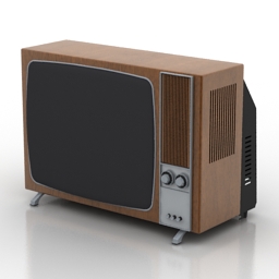 tv set retro 3D Model Preview #5ff8bd30