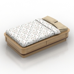 bed galeone by caroti 3D Model Preview #4a8be349