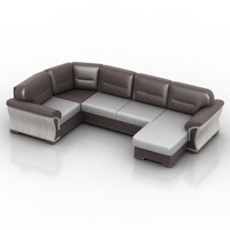 sofa dolphin 3D Model Preview #796551cd
