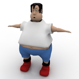 man fat 3D Model Preview #229e98bb