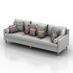 sofa george smith regency 3D Model Preview #3945fb04