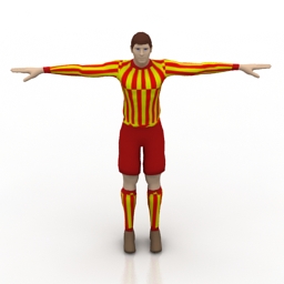 man footballer messi 3D Model Preview #93ac4b42