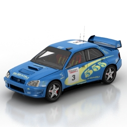 car subaru impreza xform 3D Model Preview #0f3c393a