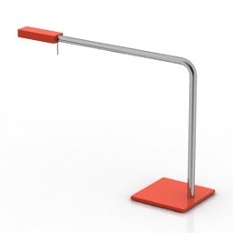 lamp desk red 3D Model Preview #c77f9c7a