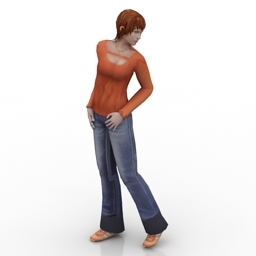 girl 3D Model Preview #c1f3e161