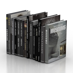 books dark 3D Model Preview #c9c01107