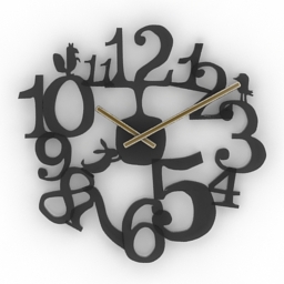 clock 4 3D Model Preview #f0f83494