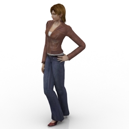 girl brown 3D Model Preview #41cff281