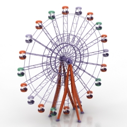 ferris wheel 3D Model Preview #cccfb8af