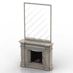 3D Fireplace preview