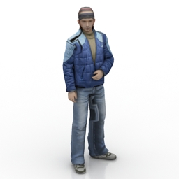 man 3D Model Preview #40acd227