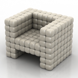 3D Armchair preview