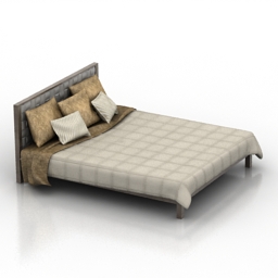 bed 3D Model Preview #ddc0d1b5