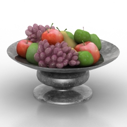 vase fruits 3D Model Preview #3f1d3b81