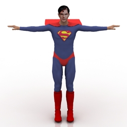 superman toy 3D Model Preview #a229c596
