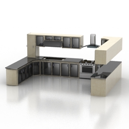 kitchen 3D Model Preview #d568dc1a