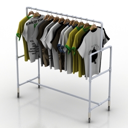 rack shirts 3D Model Preview #a7406009