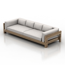 sofa minotti alison iroko 3D Model Preview #a4b39e43