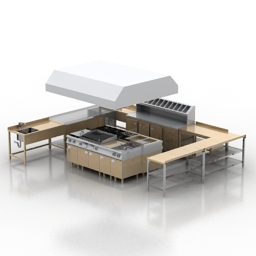 kitchen 3D Model Preview #ecaf343d