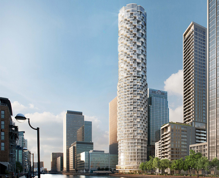 Canary Wharf skyscraper, London, UK