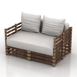 sofa gervasoni 3D Model Preview #fe66206c