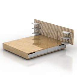 bed ikea mendal2 3D Model Preview #9615f282