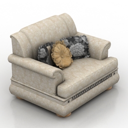3D Armchair preview