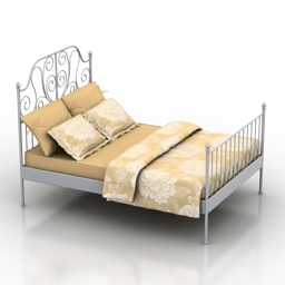 bed ikea lejrvik 3D Model Preview #869db369