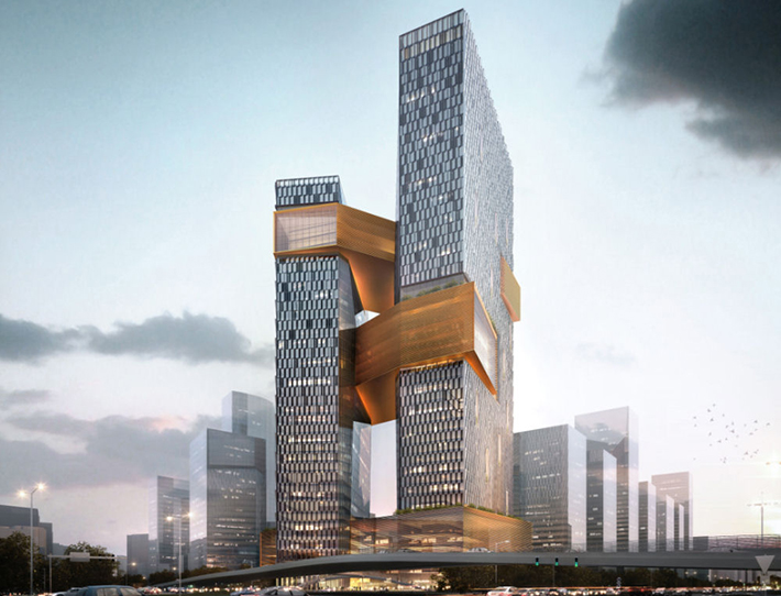 Tencent Offices skyscrapers, Shenzhen, China