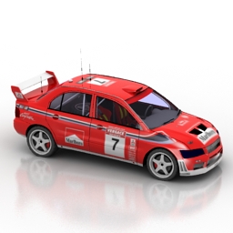 car lancer wrc xform 3D Model Preview #8a462990