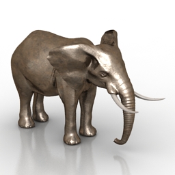 figurine elephant 3D Model Preview #6c2b6b73