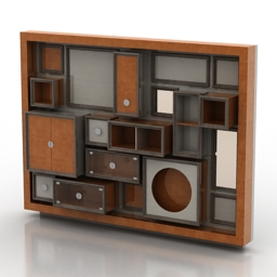 rack pegaso mobile componibile 3D Model Preview #47684e24