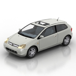 car honda civic 3D Model Preview #215f0ad8
